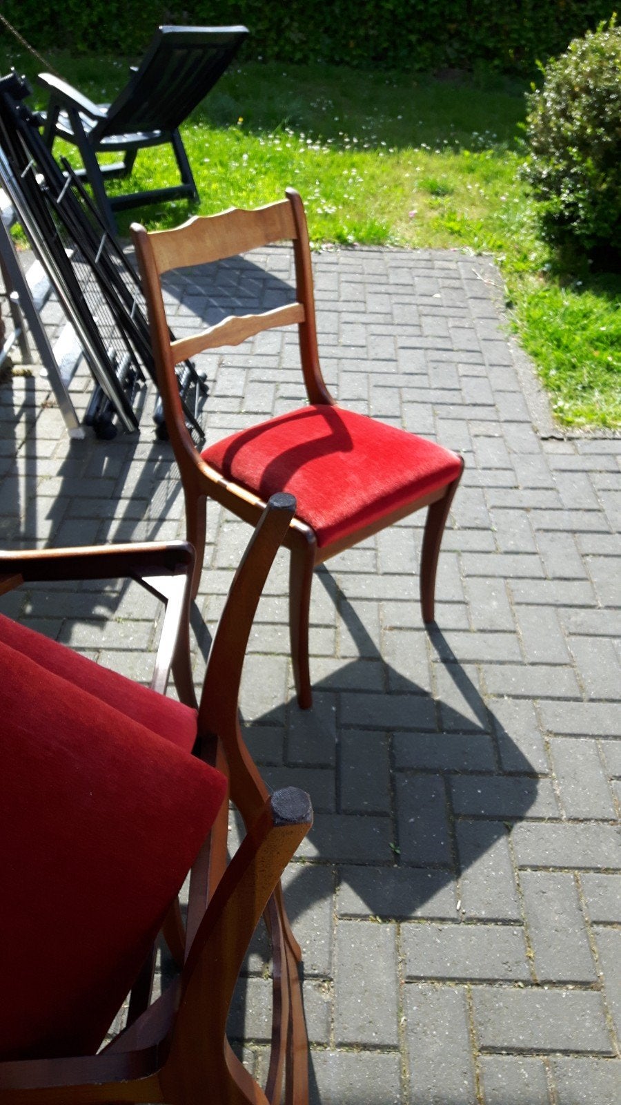 Antieke set 4 stoelen en ronde tafel uitschuifbaar, Antiek en Kunst, Antiek | Meubels | Tafels, Ophalen