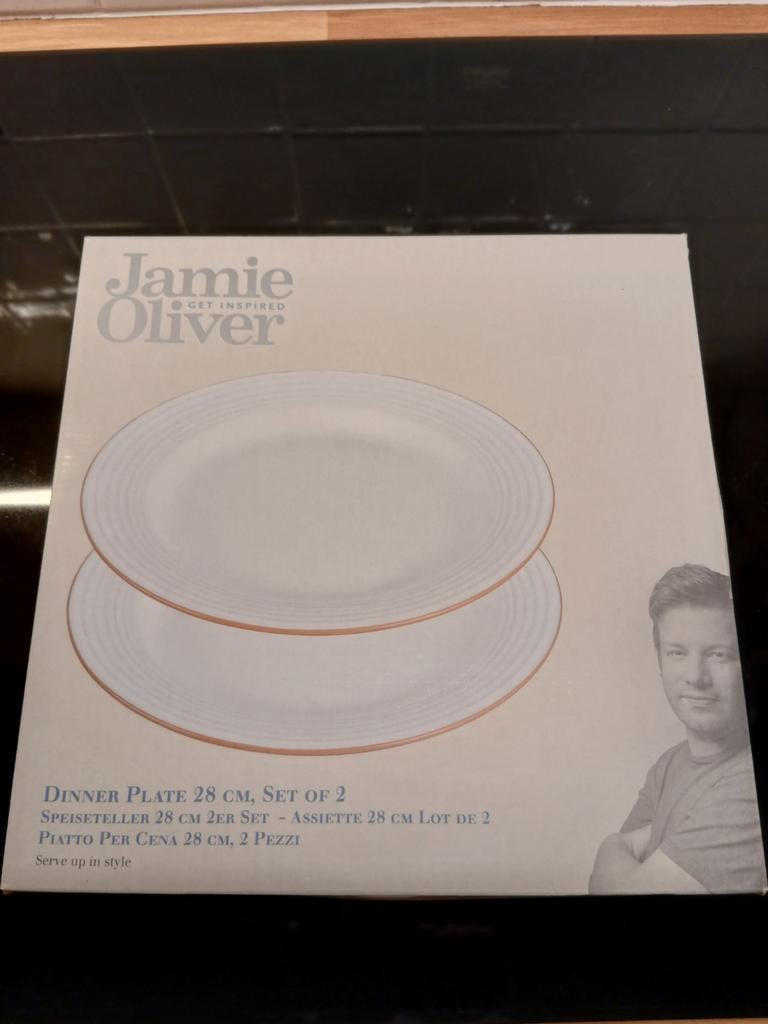 Jamie Oliver Dinerborden 28 cm - Set van 2, Keramiek, Nieuw, Ophalen of Verzenden, Bord(en)
