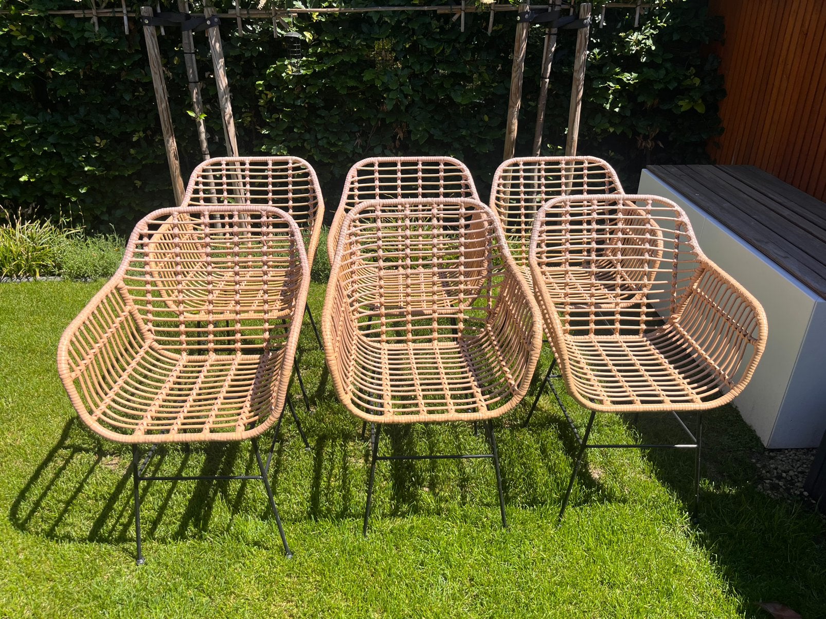 6 tuinstoelen incl kussens, Tuin en Terras, Tuinstoelen, Ophalen, Zo goed als nieuw, Overige materialen