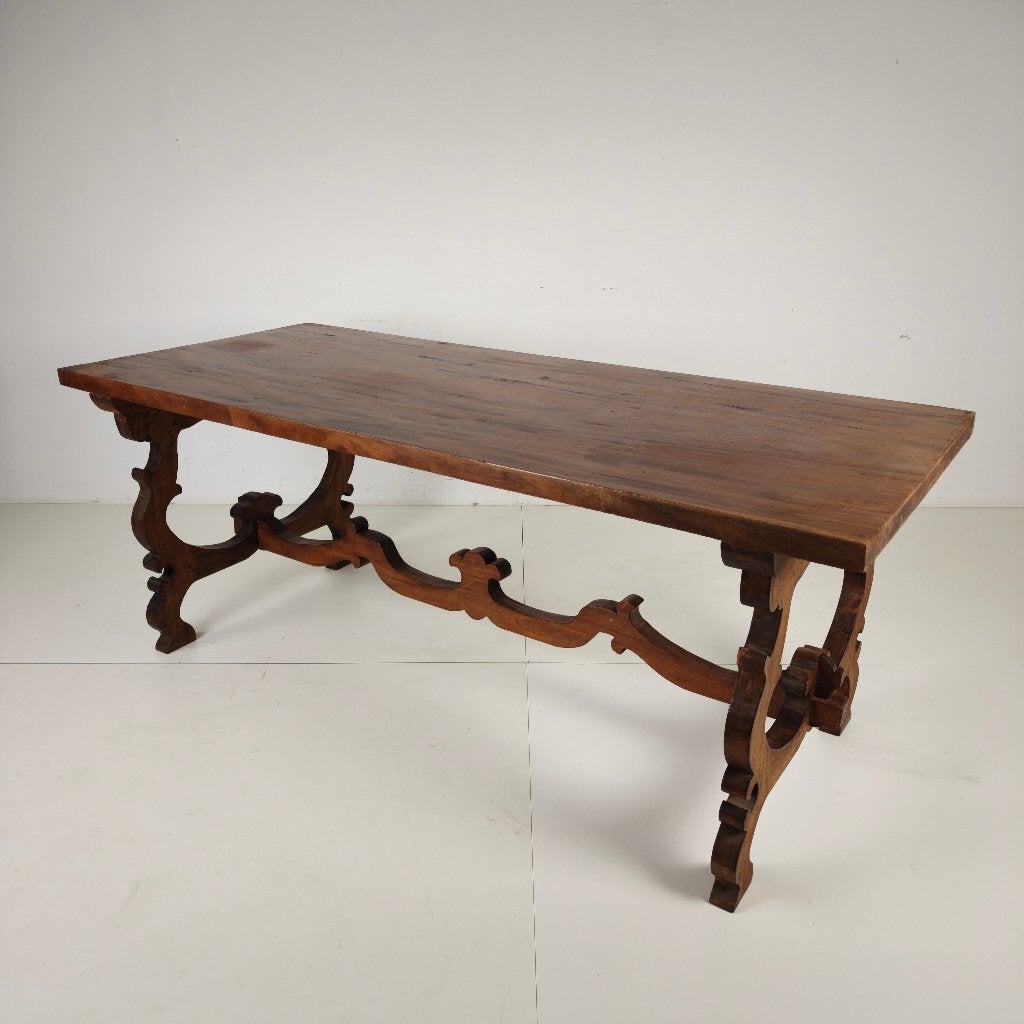 Spaanse massief houten eettafel – 20e eeuw, Ophalen of Verzenden