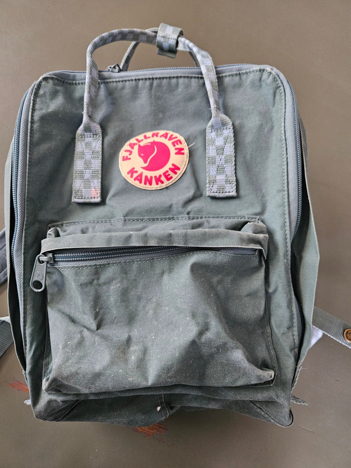 Fjällräven Kånken Rugzak - Blauw Groen, Ophalen of Verzenden, Gebruikt, Overige merken, 30 tot 45 cm