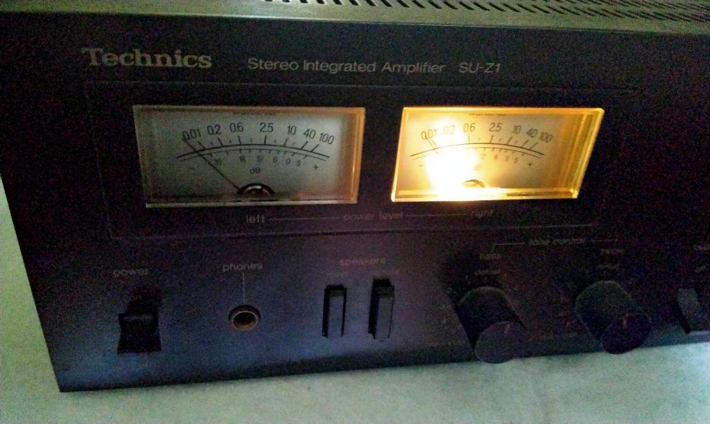 Vintage Technics SU-Z1 Versterker Prachtige VU-meters, Gebruikt, Ophalen, Overige merken, Minder dan 60 watt