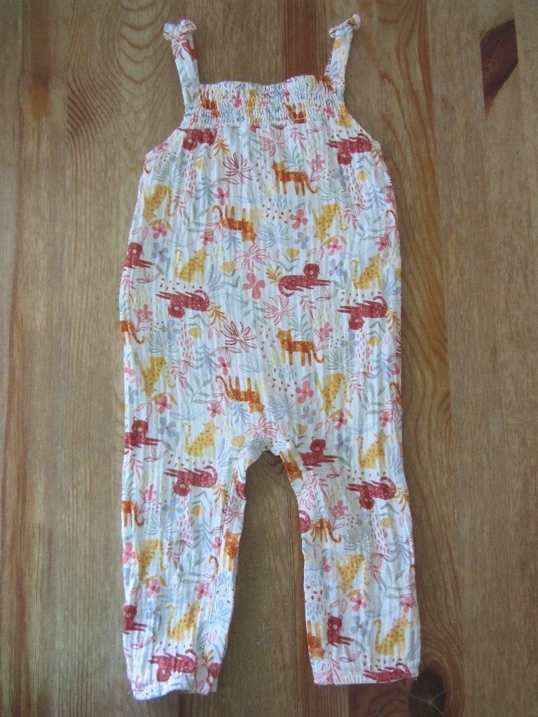 Jumpsuit met panters Primark maat 80, Ophalen of Verzenden, Zo goed als nieuw, Meisje, Pakje