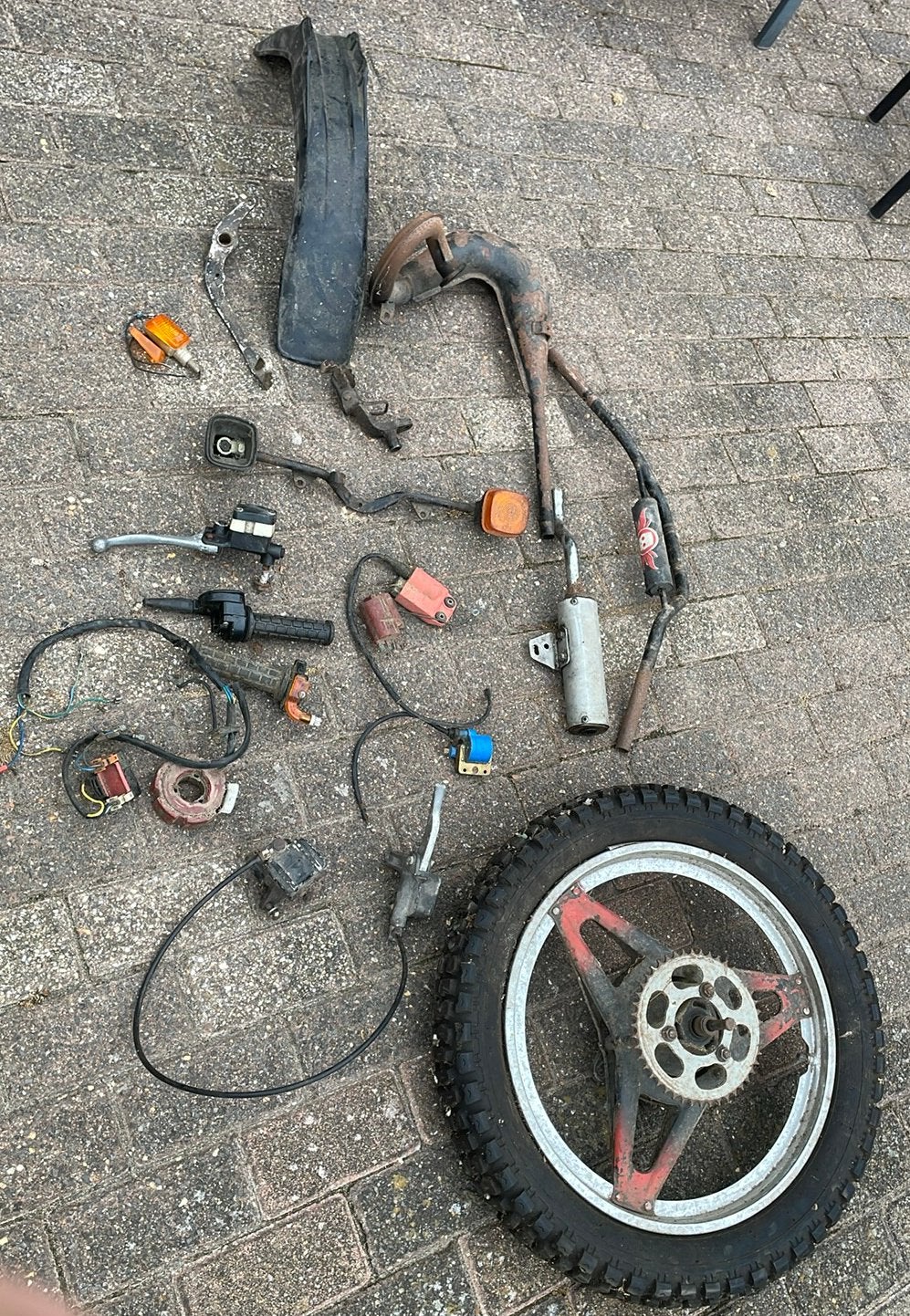 Honda MT btommer onderdelen, Fietsen en Brommers, Ophalen of Verzenden, Gebruikt, Uitlaat