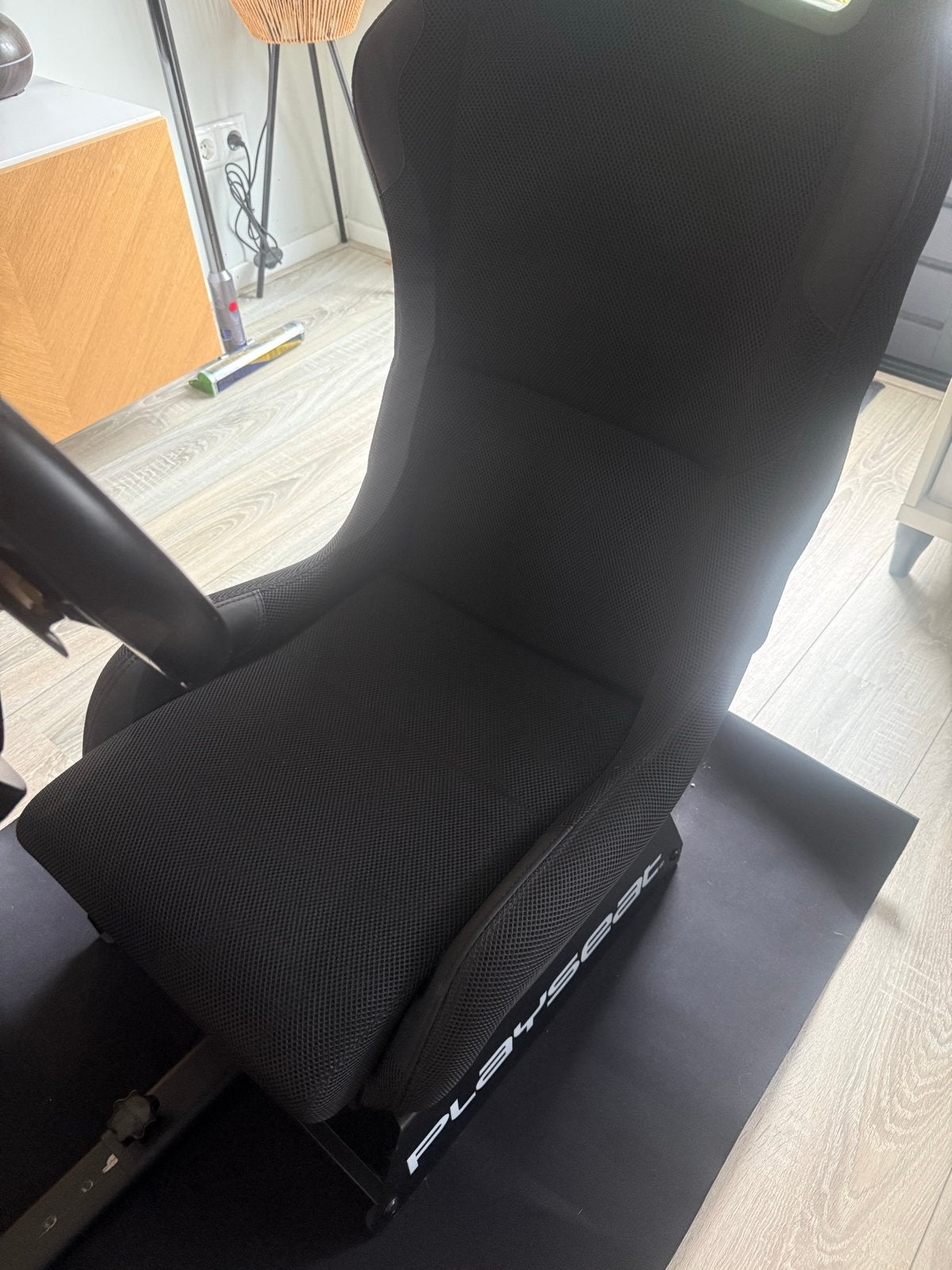 Playseat Evolution actifit zwart met thrustmaster t248, Spelcomputers en Games, Ophalen, Racestoel, Gebruikt, Force feedback