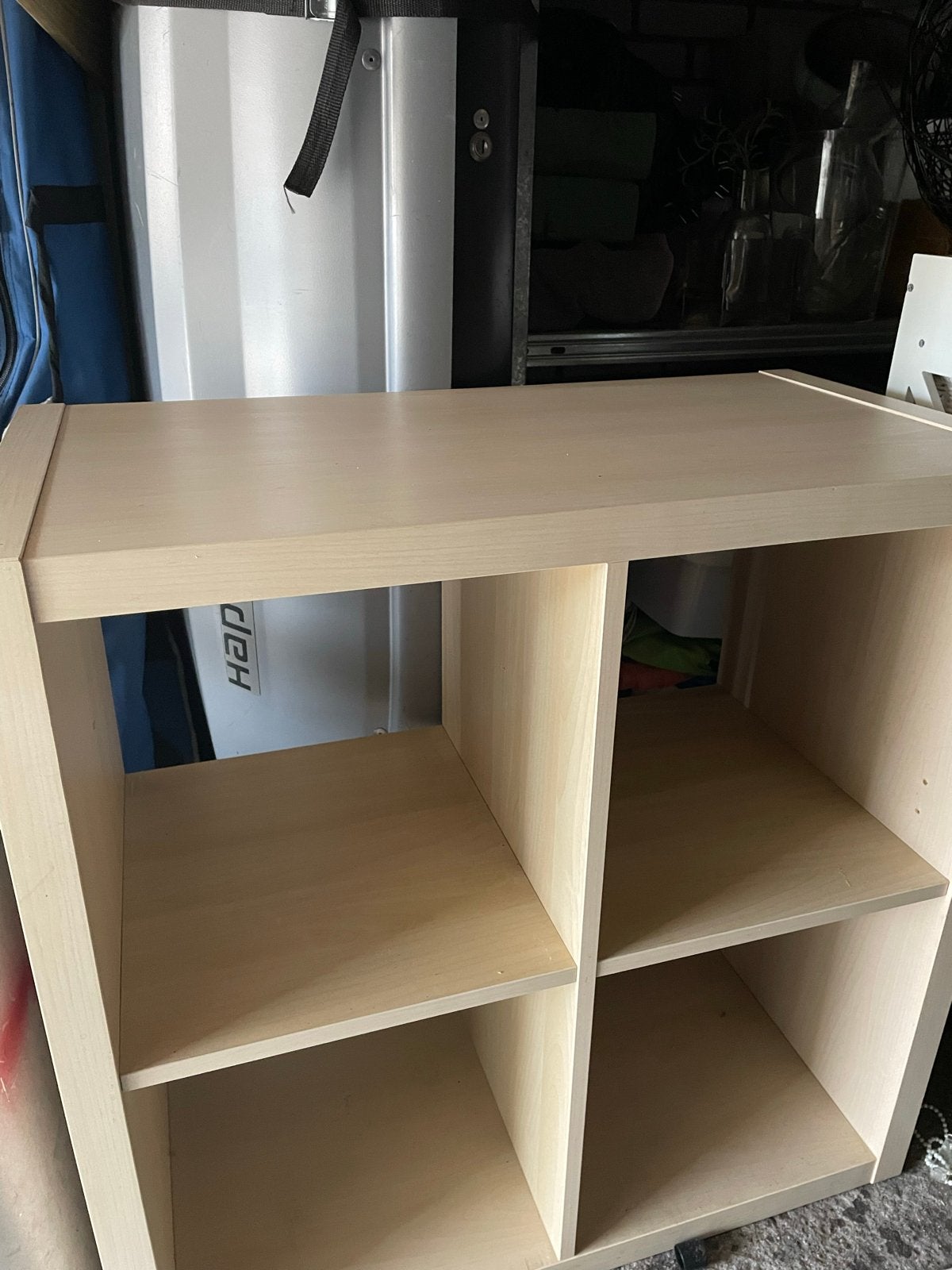 kast Ikea met 4 vakken - Licht hout, Ophalen, Met plank(en), Gebruikt, 50 tot 100 cm