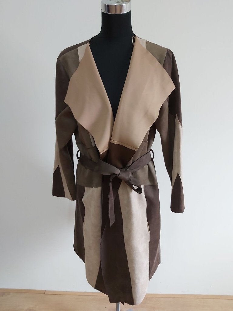 Jas45 - Bruin-beige Zara zomerjas maat L (1), Ophalen of Verzenden, Zo goed als nieuw, Maat 38/40 (M), Beige
