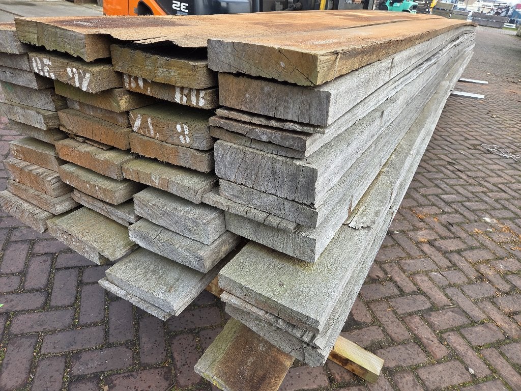 50 Hardhouten beschoeiingsplanken 6 meter lang nr: HP301, Ophalen, Planken, Nieuw, Hardhout