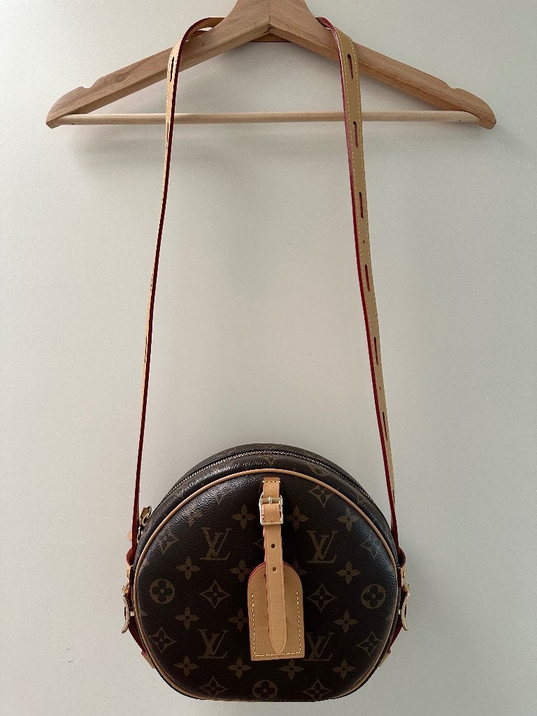 Louis Vuitton Boîte Chapeau Souple MM Monogram – M45647, Sieraden, Tassen en Uiterlijk, Ophalen, Zo goed als nieuw, Bruin, Leer