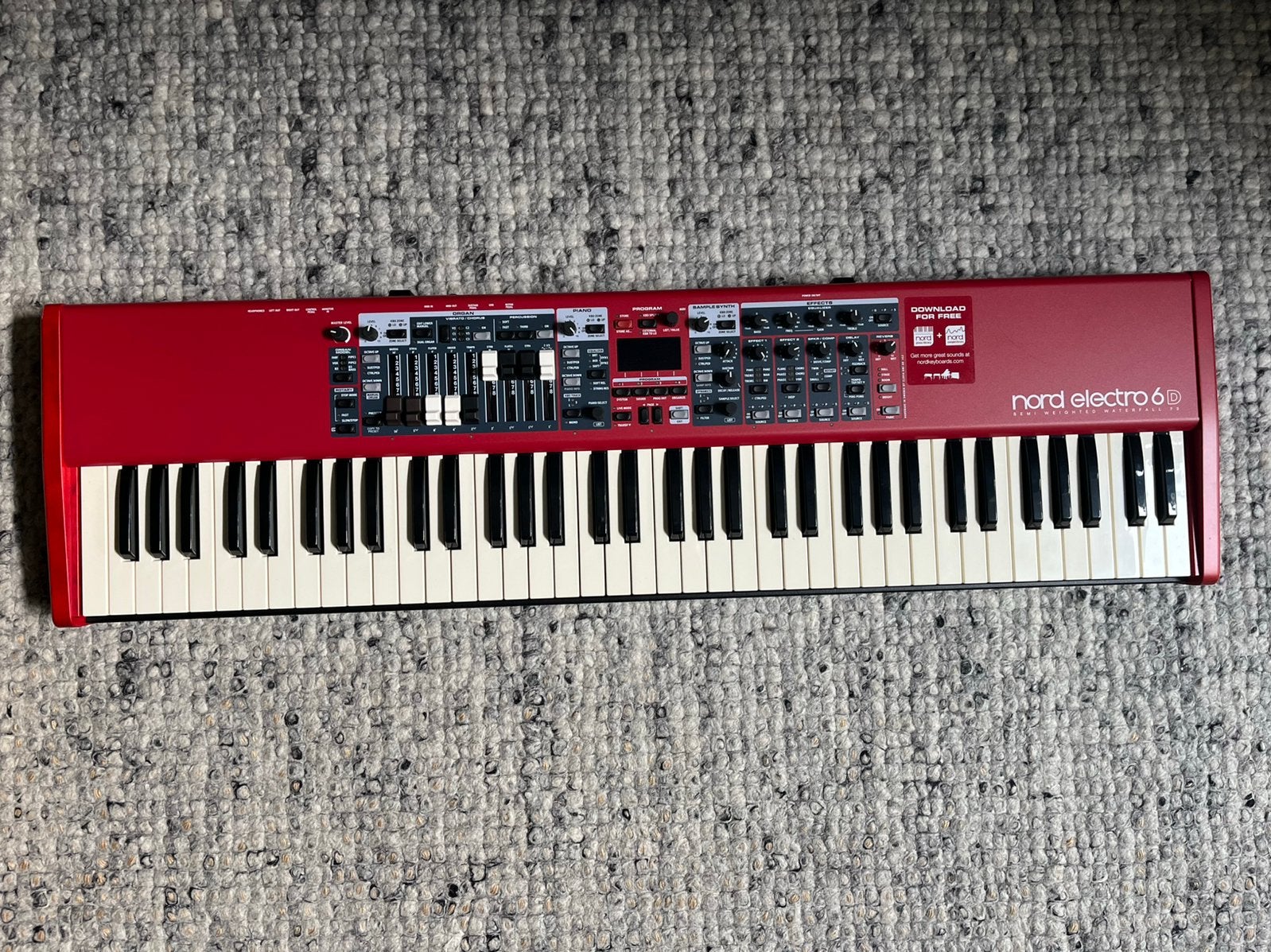 Nord Electro 6D 73, inclusief originele Nord Soft Case, Muziek en Instrumenten, Ophalen, Zo goed als nieuw, Overige aantallen