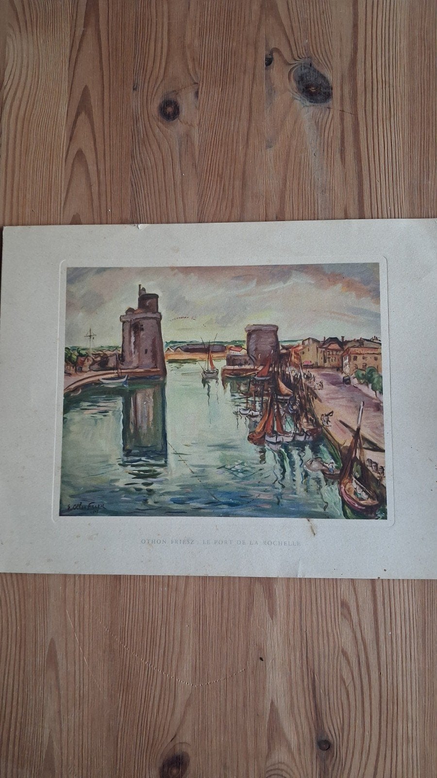 Othon Friesz - Le Port de la Rochelle (print), Maritiem / water, Expressionistisch, Ophalen of Verzenden, Print