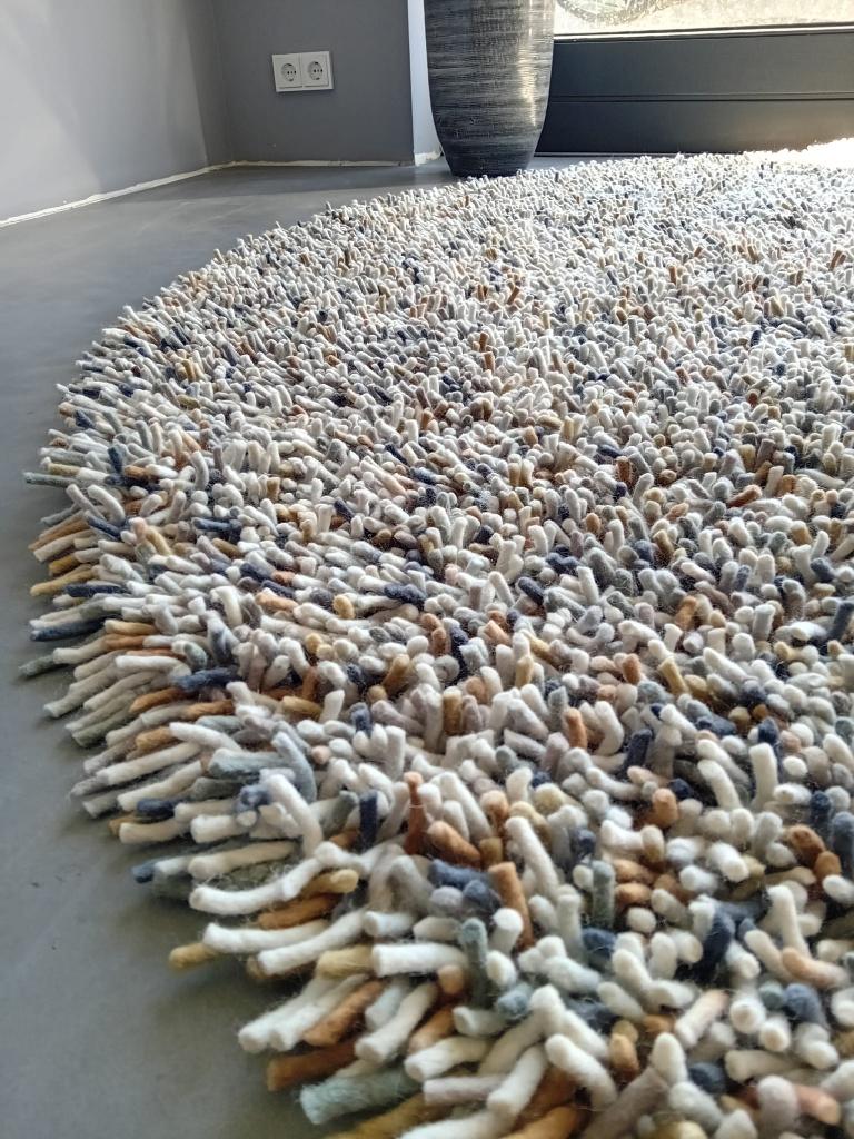 De Munk tapijt rond 2,5M wol, Huis en Inrichting, Stoffering | Tapijten en Kleden, Ophalen, Overige kleuren, Rond, 200 cm of meer
