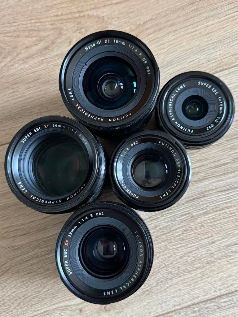 Fujifilm 16mm 18mm 23mm 35mm 56mm f1.2 f1.4 f2 xf fujinon, Audio, Tv en Foto, Fotografie | Lenzen en Objectieven, Ophalen, Zo goed als nieuw