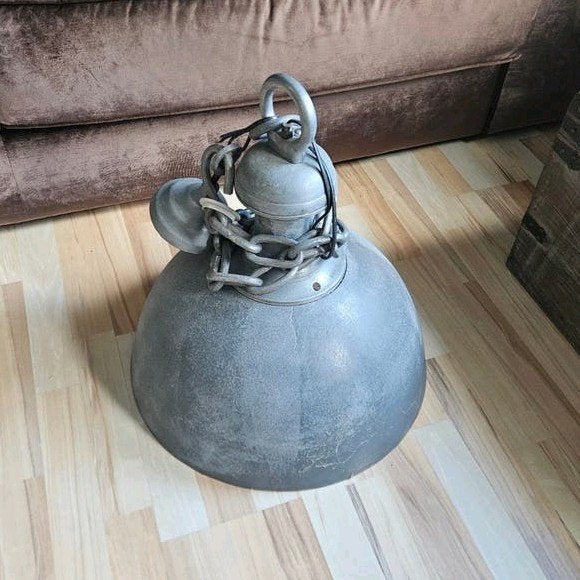 PTMD Home Collection XL Industriële Hanglamp – Grote Metalen, Ophalen of Verzenden, 75 m² of meer, Grijs, Laminaat