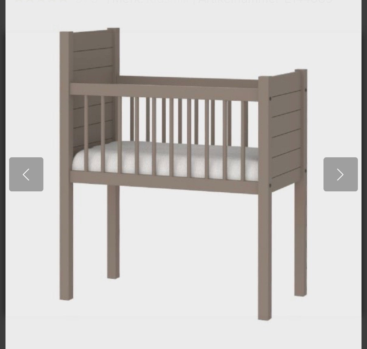 Kidsmill Noa Wieg - Chestnut, Ophalen, Zo goed als nieuw, Wieg