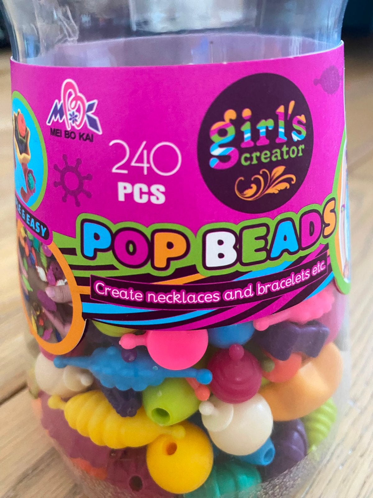 Pop beads kralen, Ophalen of Verzenden, Gebruikt, Knutselen