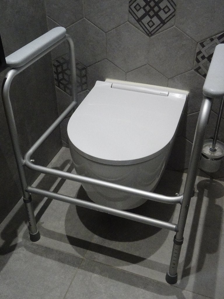 Toiletrek wc-rek overzetrek sta-op hulp toilet toiletframe, Diversen, Ophalen, Zo goed als nieuw