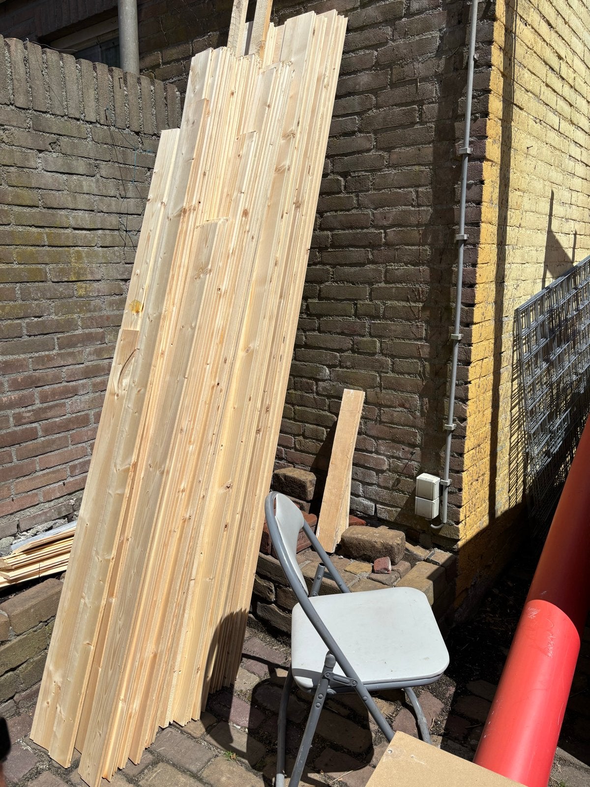 Schrootjes over van plafond - Ideaal voor diverse projecten, Doe-het-zelf en Verbouw, Hout en Planken, Gebruikt, Minder dan 25 mm