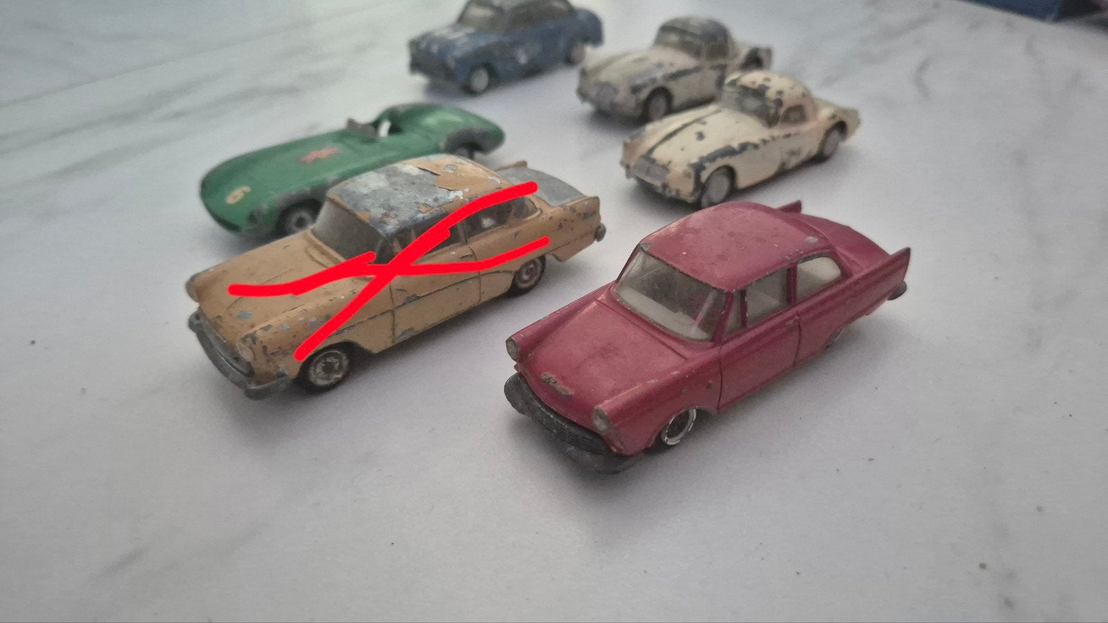 Tekno Auto's: DKW, Ferrari, Morris, MG, Hobby en Vrije tijd, Overige merken, Gebruikt, Auto, 1:32 tot 1:50