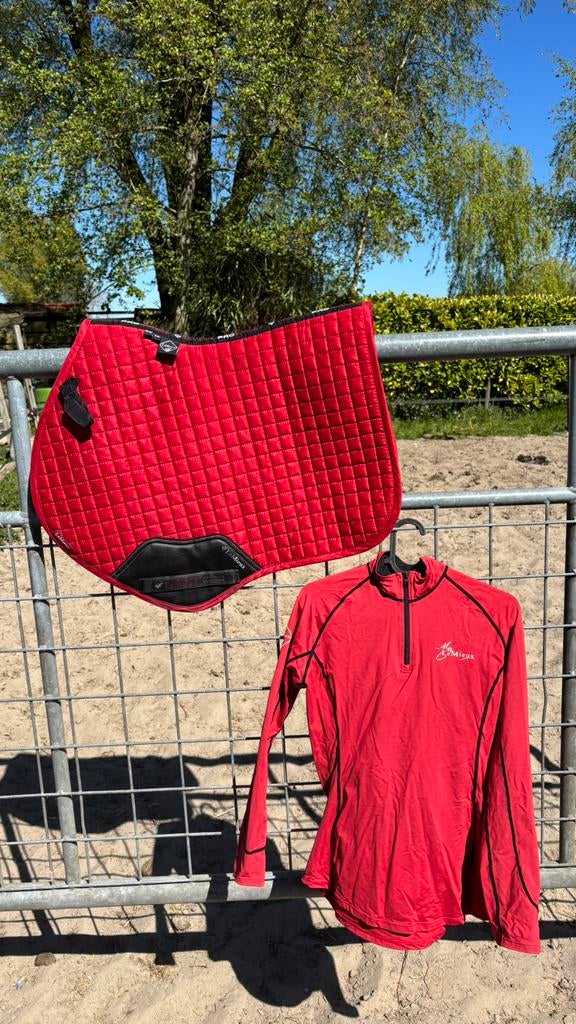 Lemieux rood Chili set (dekje en baselayer), Cob (M), Rood, Ophalen of Verzenden, Zo goed als nieuw