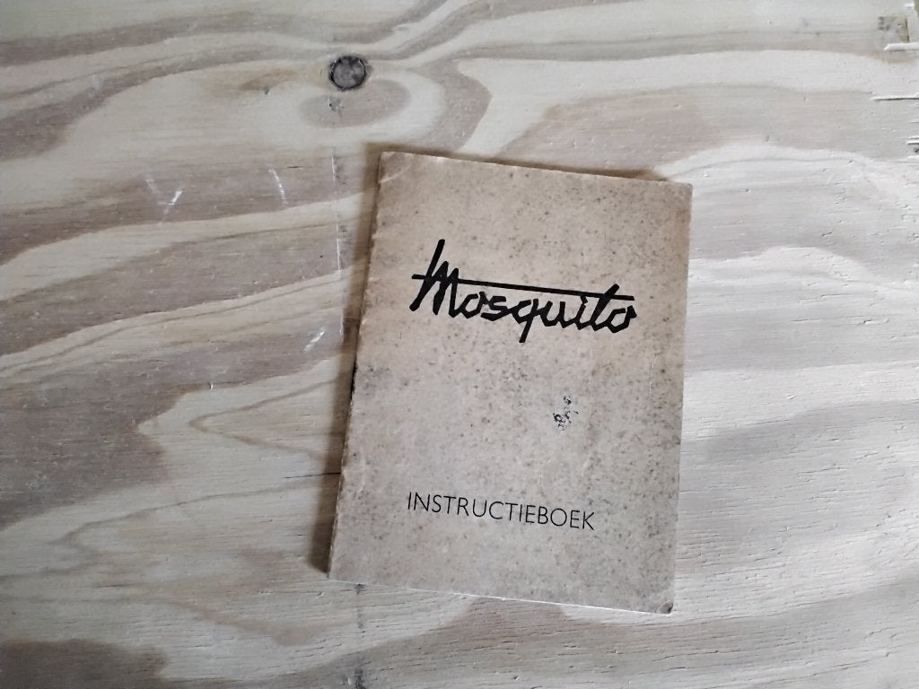 Antiek bromfiets boekje Mosquito, Fietsen en Brommers, Ophalen of Verzenden, Gebruikt