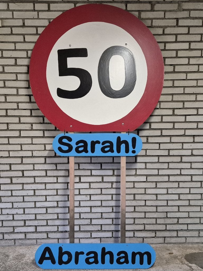 Abraham en Sarah bord, Ophalen of Verzenden, Feestartikel, Abraham of Sarah