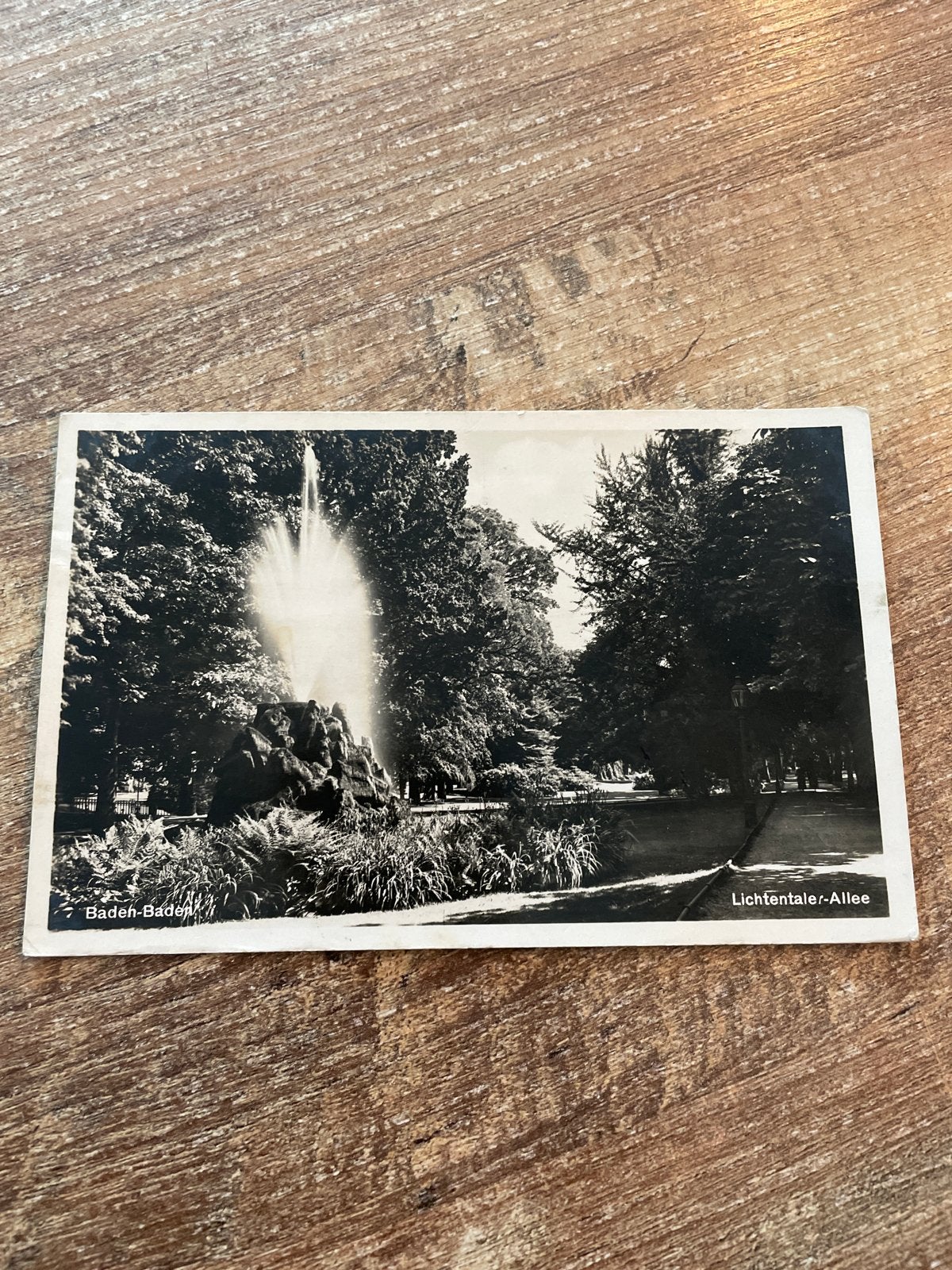 Oude Ansichtkaart Baden-Baden Lichtentaler-Allee, Verzamelen, Ophalen of Verzenden, Gelopen, Duitsland