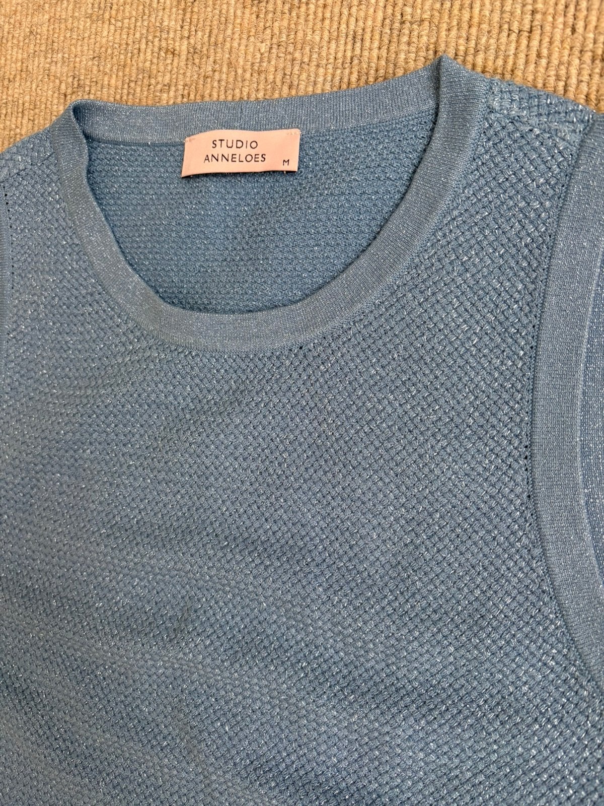 Studio Anneloes top glitter blauw maat M, Kleding | Dames, Maat 38/40 (M), Blauw, Ophalen of Verzenden, Zo goed als nieuw