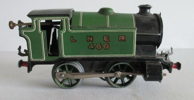 antieke tin toy trein locomotief Hornby LNER 460 2A, Verzenden
