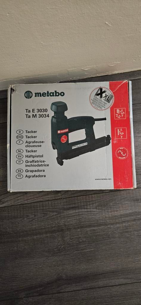 Metabo Tacker Ta E 3030 / Ta M 3034 - Nieuw incl. nagels, Ophalen, Nieuw