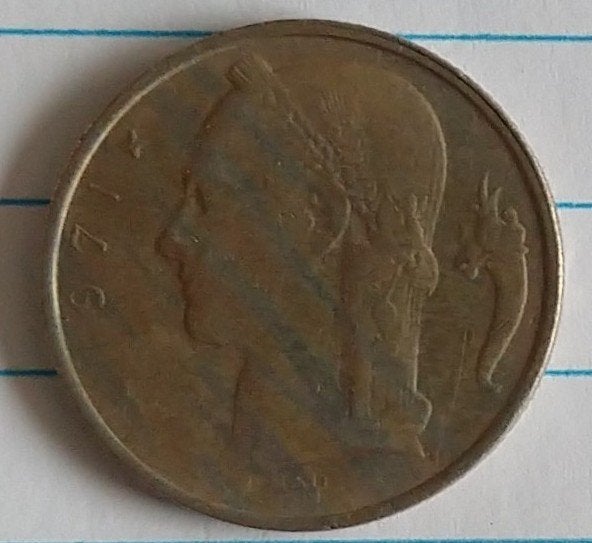 belgische 5 franc 1971 munt, volgnr 32.0, Ophalen of Verzenden, Losse munt
