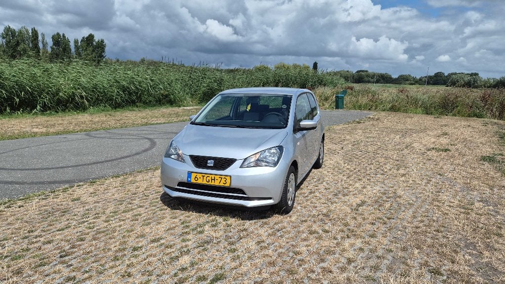 Seat Mii 1.0 44KW 2012 Grijs, Auto's, Voorwielaandrijving, Stof, 4 stoelen, Mii