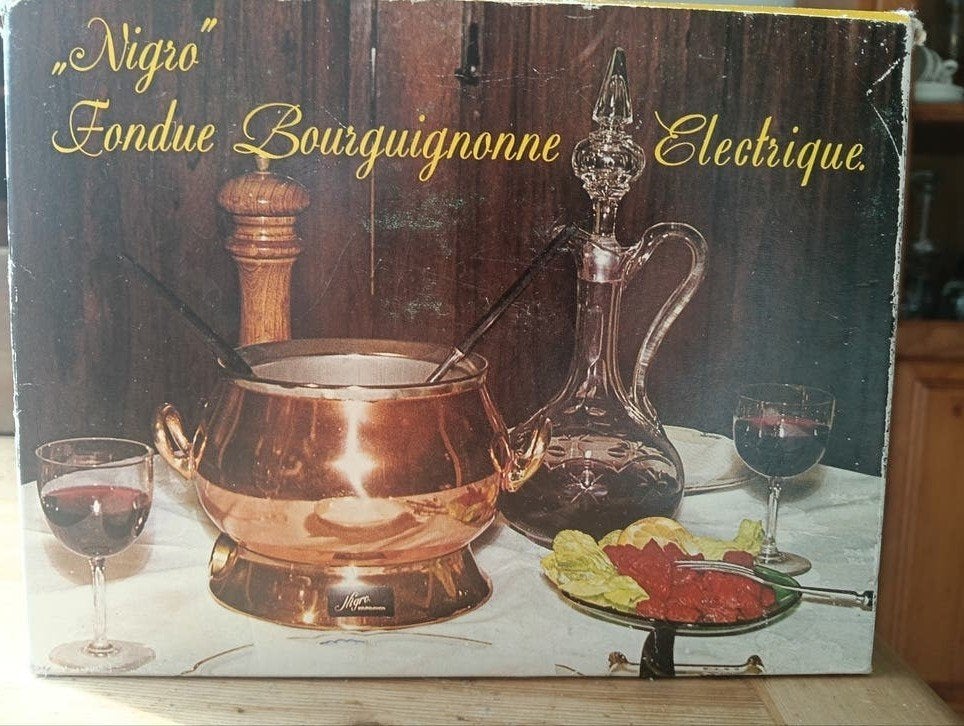 Nigro Elektrische Fondue Bourguignonne - Koper, Ophalen of Verzenden, Gebruikt