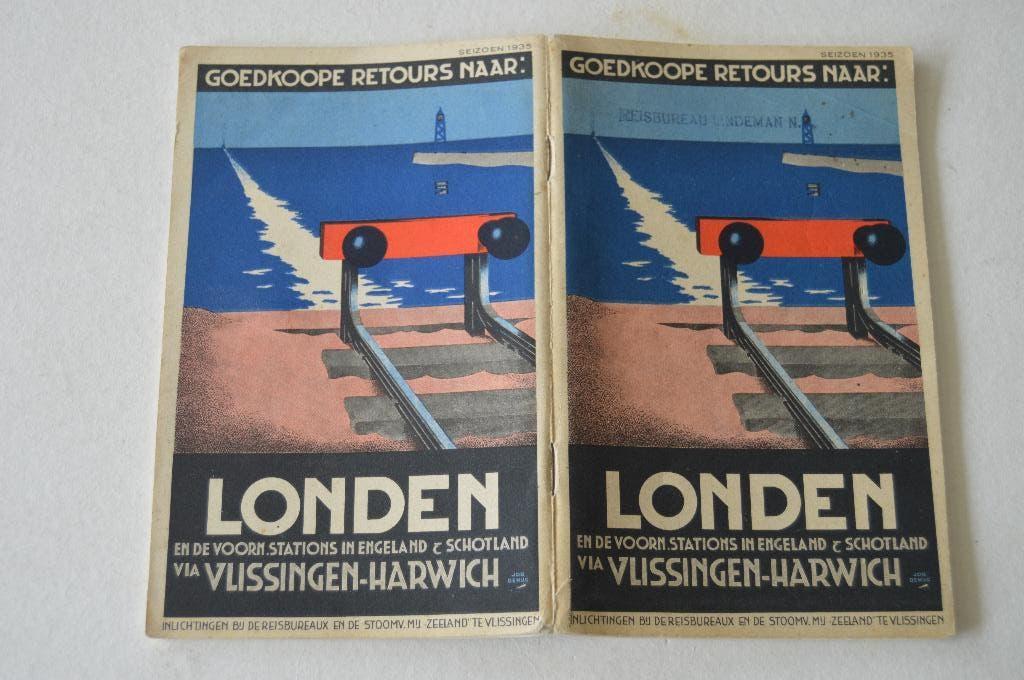 Goedkoope retours naar Londen. Via Vlissingen., Ophalen, Zo goed als nieuw, Kaart, Foto of Prent