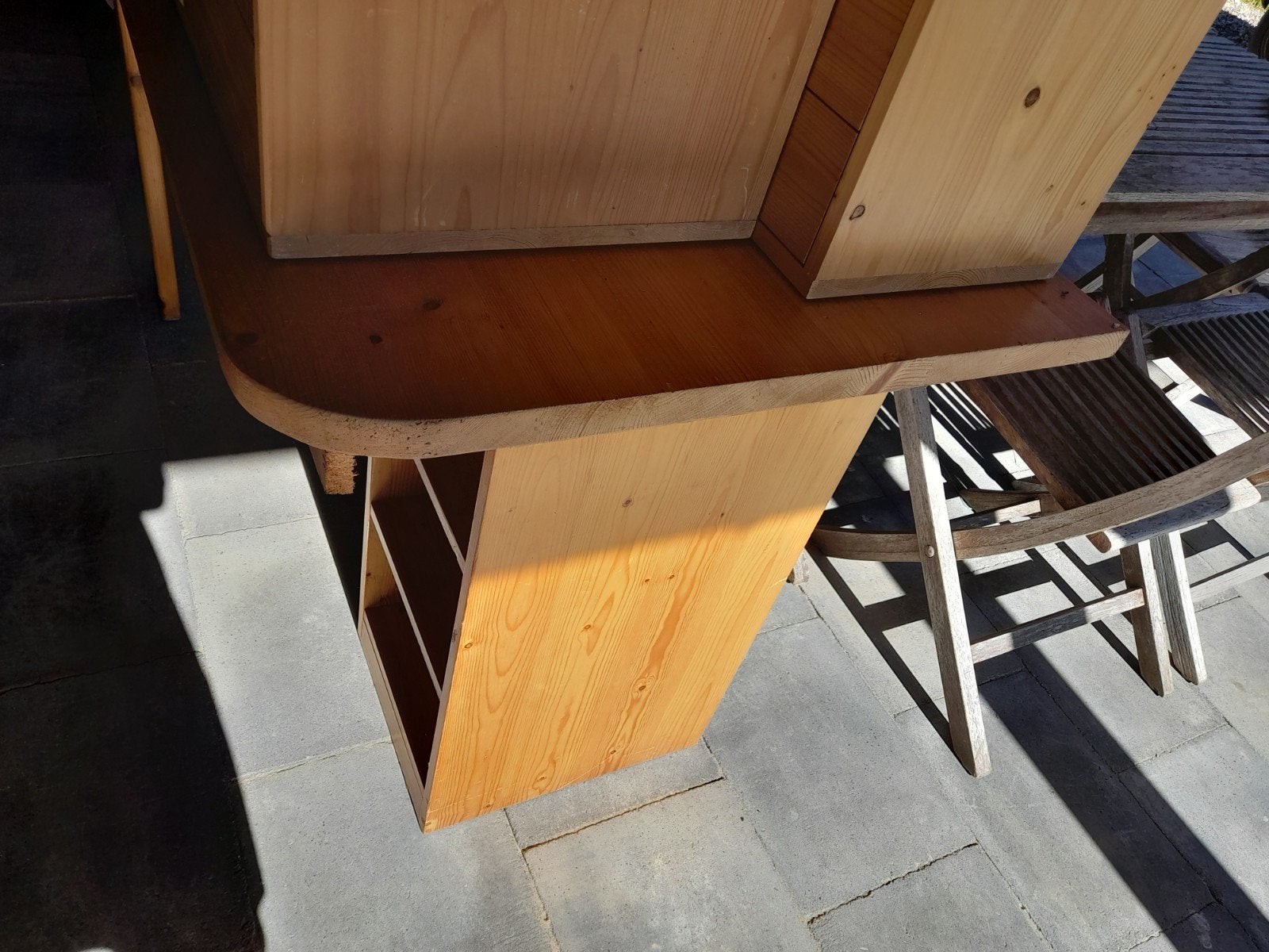 Lundia houten bureau met opbergruimte, Gebruikt, Hout, Ophalen of Verzenden, Overige typen