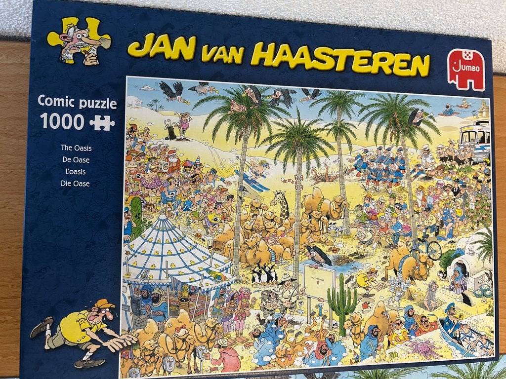 Puzzel Jan van Haasteren "De Oase", Ophalen, 500 t/m 1500 stukjes, Gebruikt, Legpuzzel