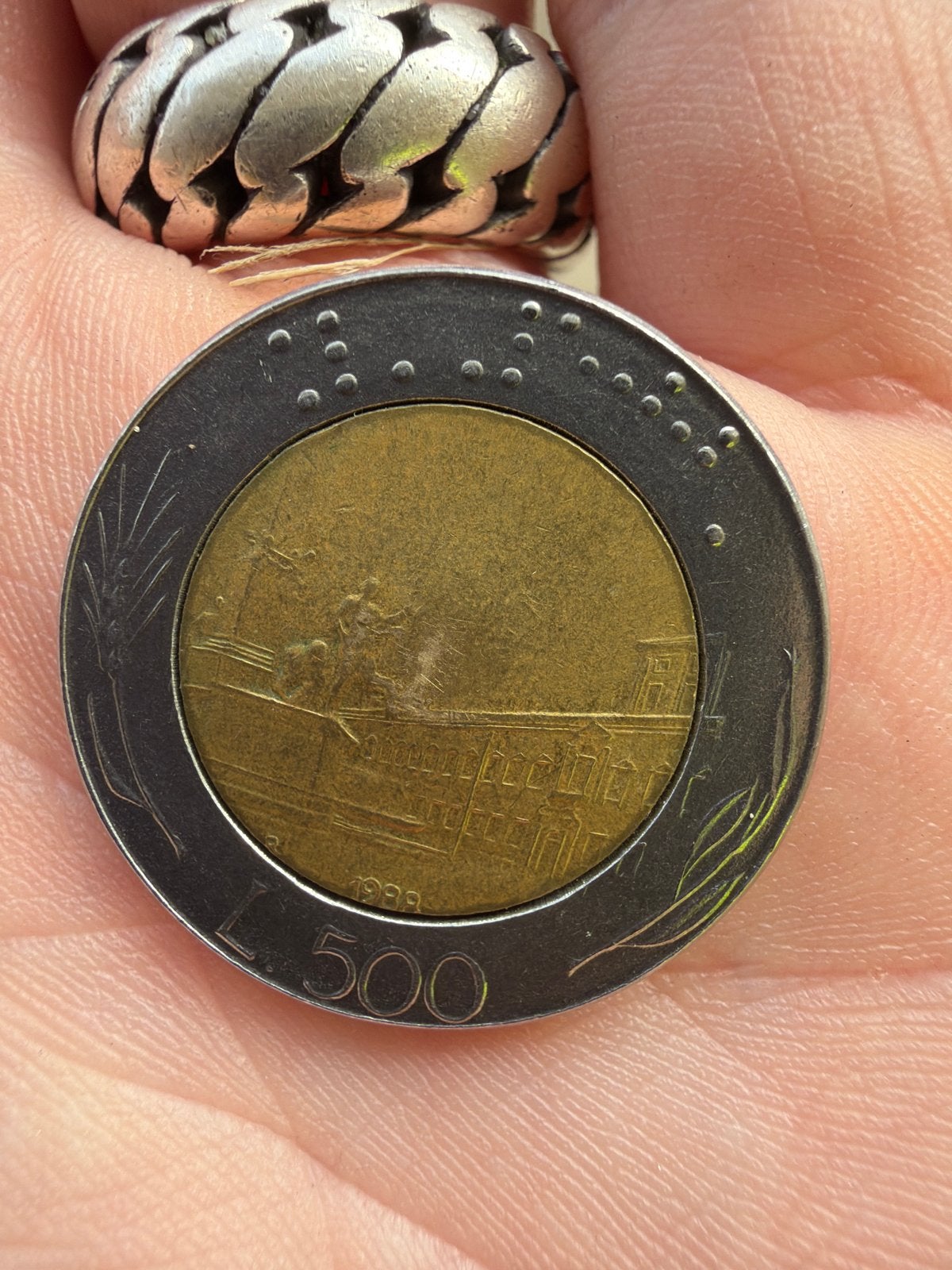 Italiaanse 500 Lire munt uit 1998 r, Ophalen, Italië, Losse munt