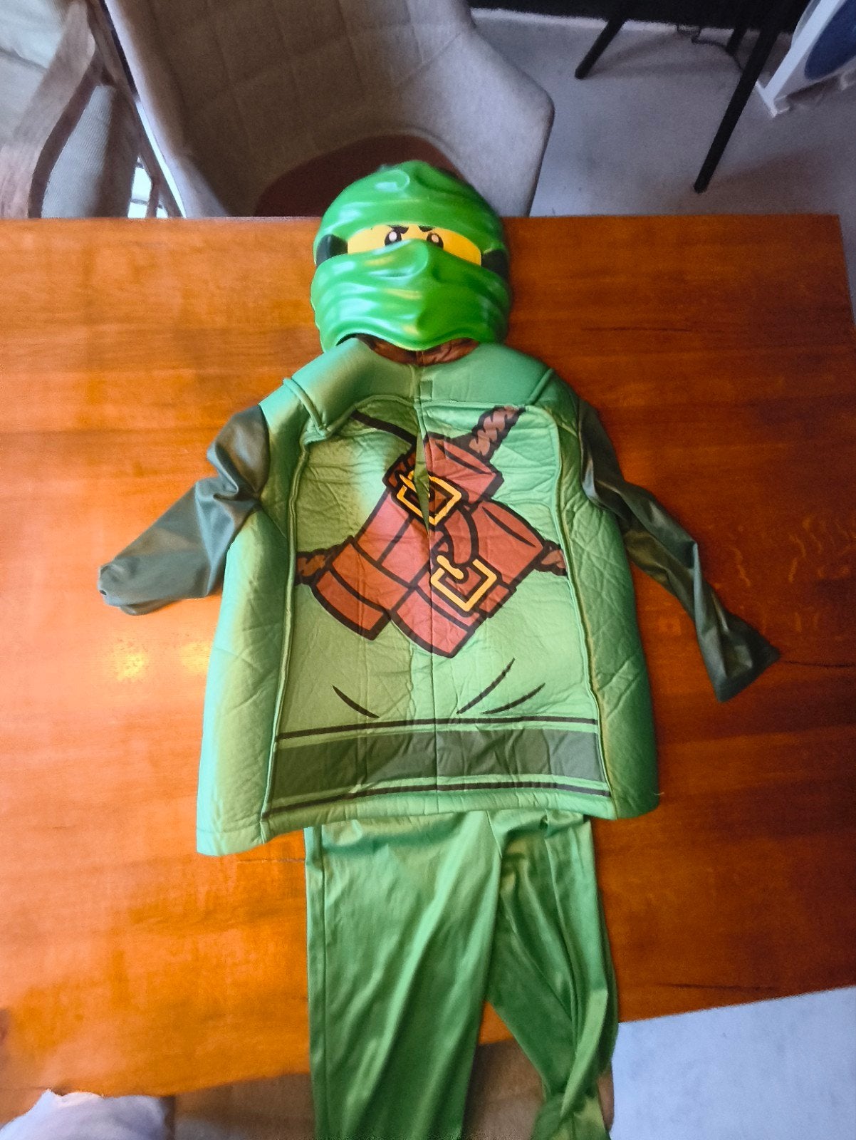 Lego Ninjago Lloyd kostuum - Groene Ninja verkleedpak, Kinderen en Baby's, Carnavalskleding en Verkleedspullen, Ophalen of Verzenden