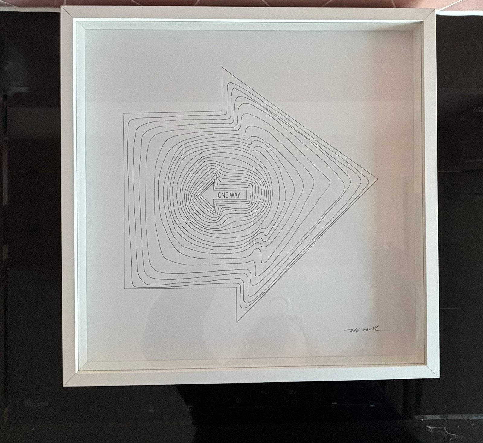 Ikea ONSKEDROM- 'One Way' litho, Olle Eksell, 2015, Gelimiteerde oplage, Ophalen of Verzenden, Overige onderwerpen, Lithografie