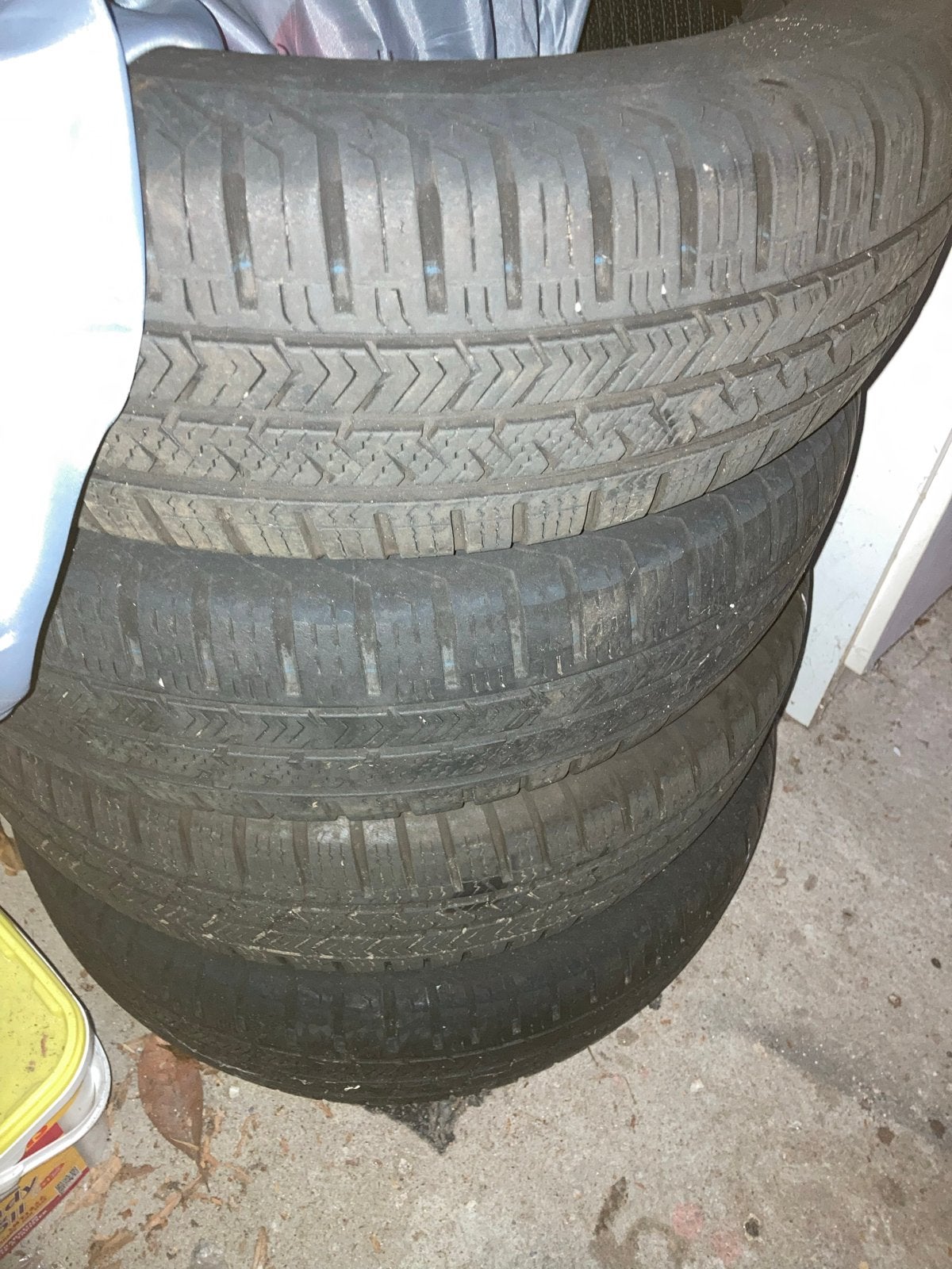 4 Vredestein All Season banden 65/65 R14, Ophalen, 14 inch, Gebruikt, All Season