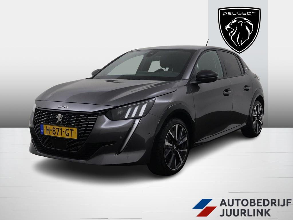 Peugeot 208 1.2T 100pk GT-Line Led/Camera/Nav/3d/Carplay, Voorwielaandrijving, Gebruikt, Euro 6, Leder en Stof