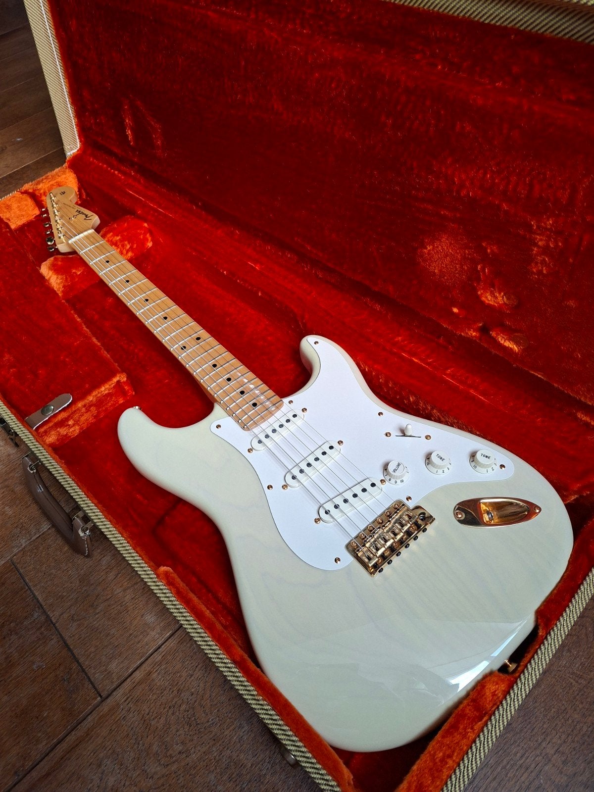Fender FSR USA '57 Stratocaster DeLuxe Reissue "Mary Kaye", Ophalen of Verzenden, Gebruikt, Solid body, Fender
