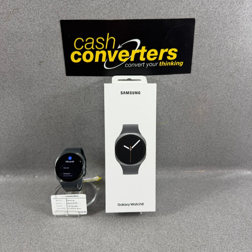 Samsung Watch 8 | 40mm | LTE | in doos met lader | 413375