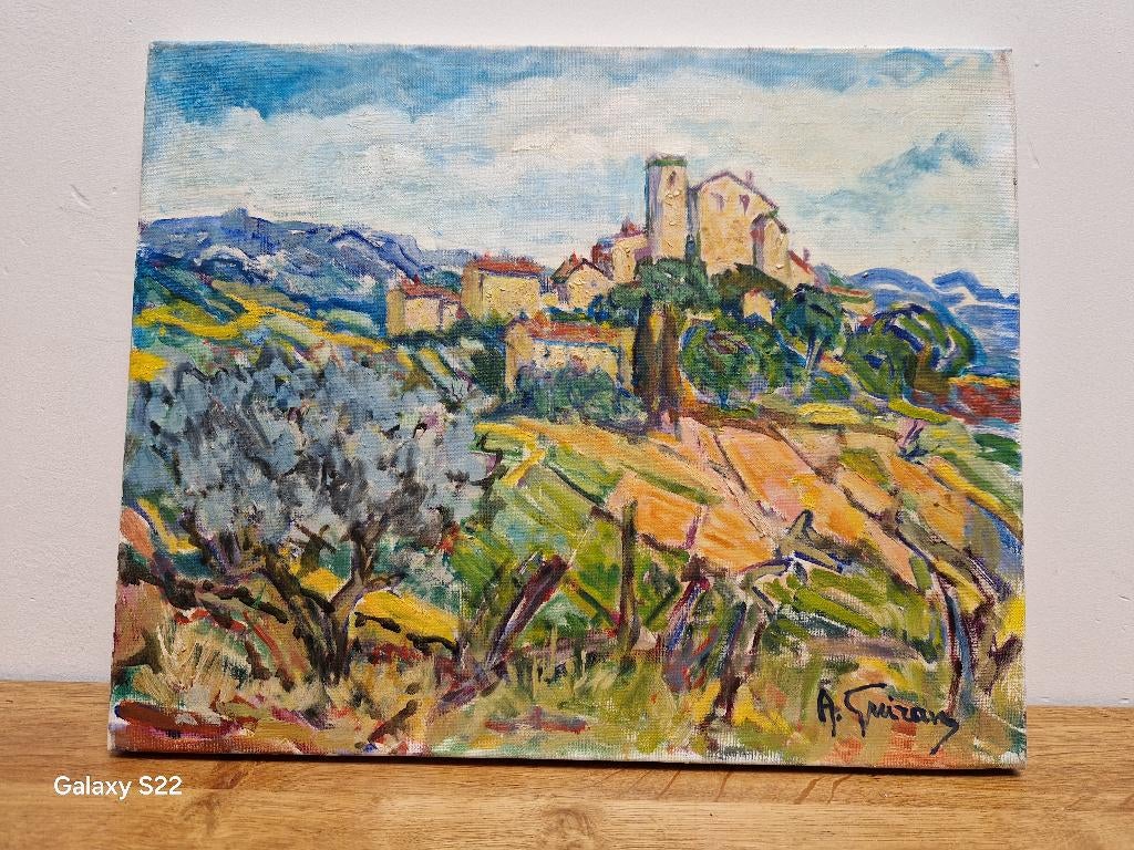 Schilderij Antoine Guiran, Antiek en Kunst, Kunst | Schilderijen | Modern, Ophalen of Verzenden