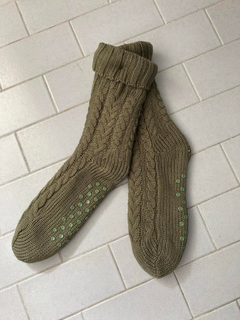 Warme gebreide huissokken met antislip, maat 39-42, Sokken en Kniesokken, Verzenden, Zo goed als nieuw, Maat 39 t/m 42