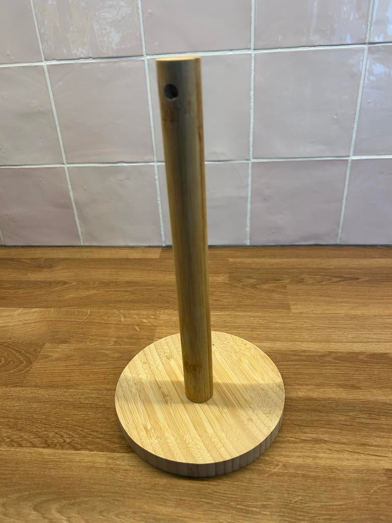 Dille en kamille keukrolhouder Stijlvol, Beige, Overige typen, Hout, Ophalen of Verzenden