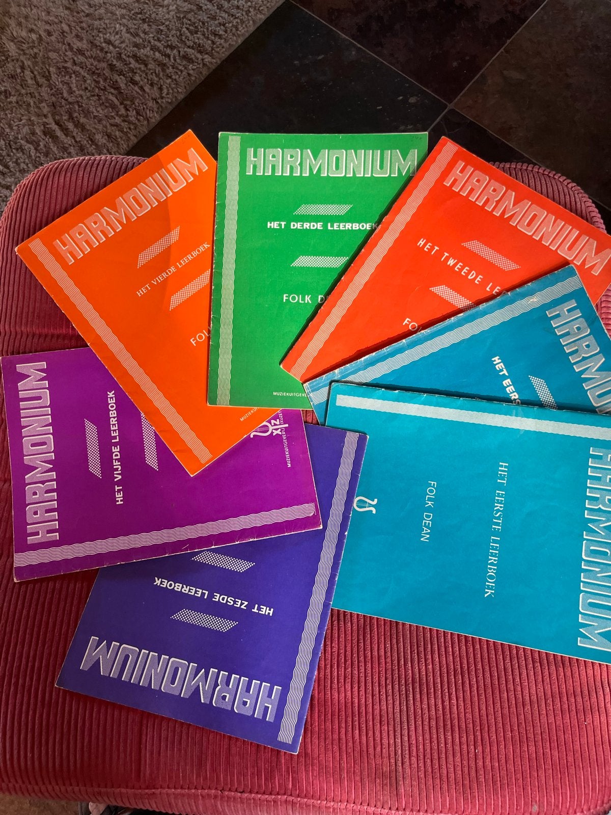 Harmonium Leerboeken - Complete Set (1 t/m 6), Ophalen, Gebruikt, Overige genres, Les of Cursus