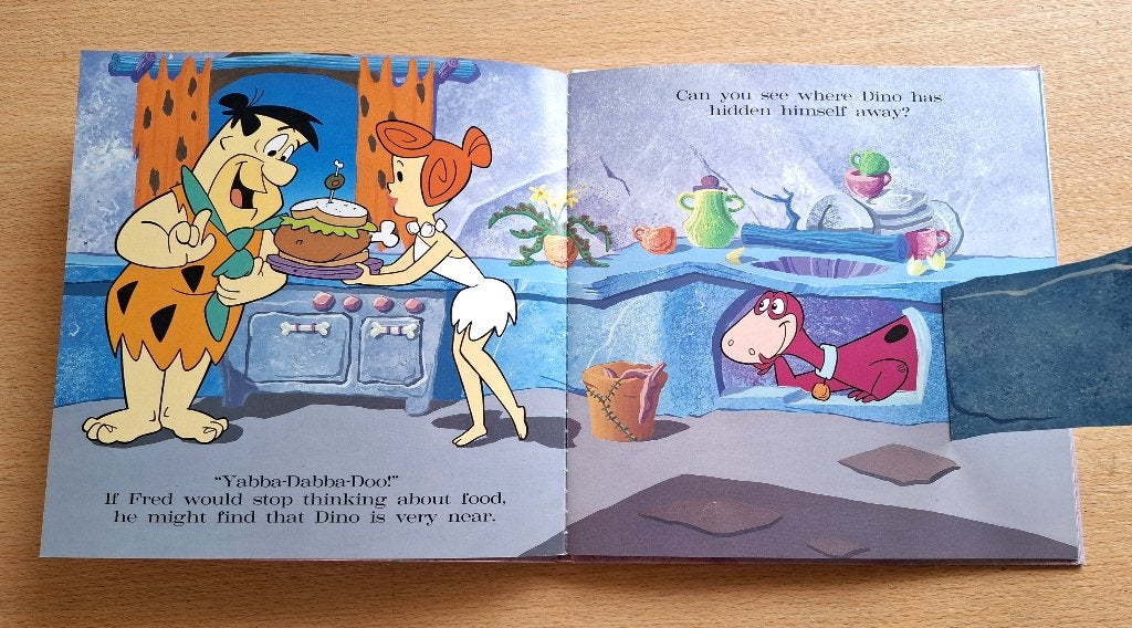 Flintstones boek: Dino gets a bath, Eén stripboek, Ophalen of Verzenden, Zo goed als nieuw