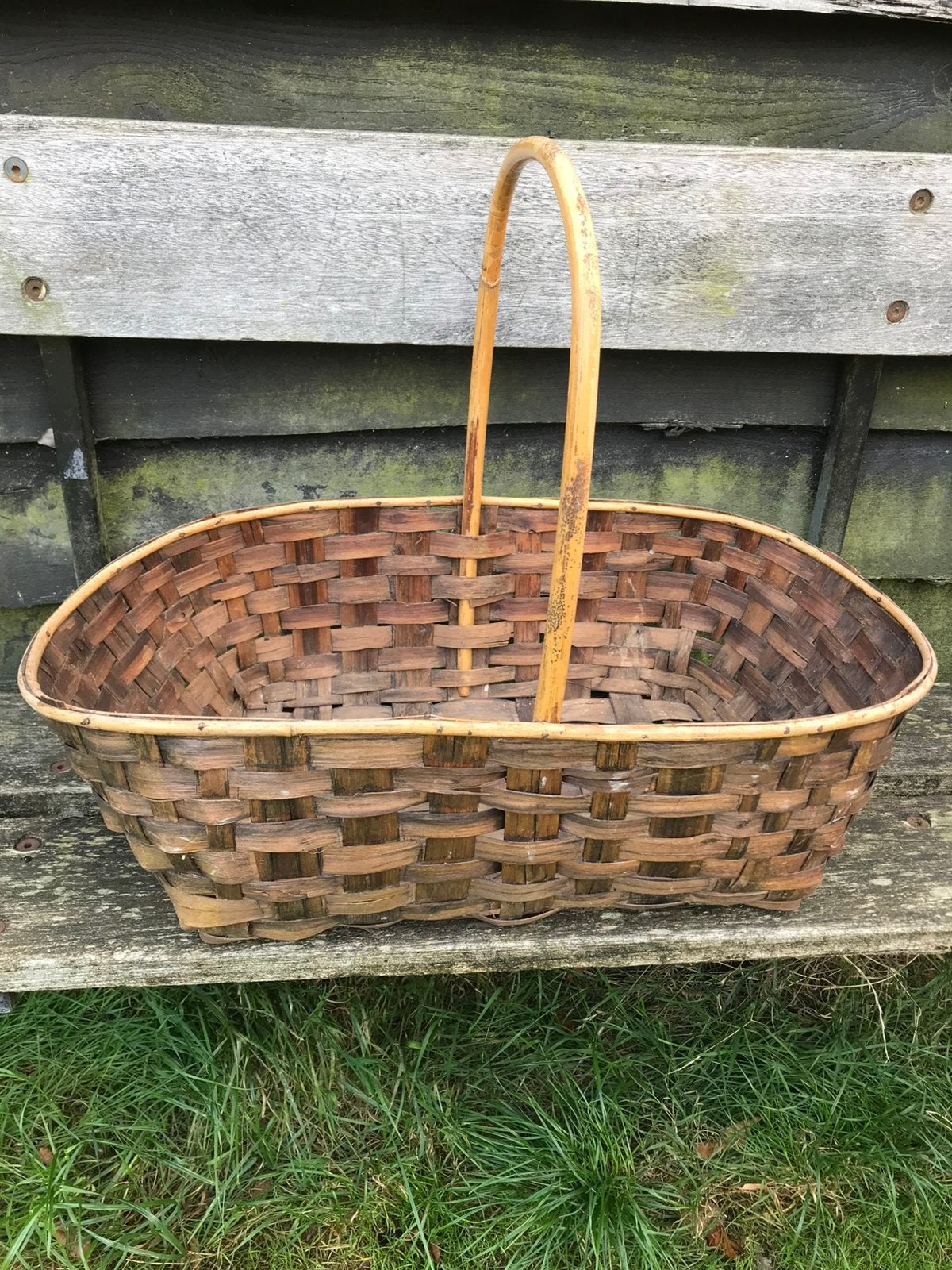 Grote vintage spanen hengselmand, Antiek en Kunst, Curiosa en Brocante, Ophalen