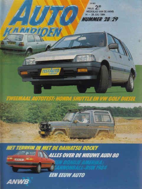 Autokampioen 28/29 1984: Saab 900 Turbo - Daihatsu Rocky, Ophalen of Verzenden, Gelezen, Algemeen